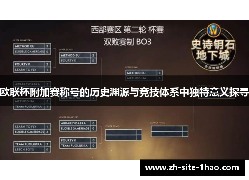 欧联杯附加赛称号的历史渊源与竞技体系中独特意义探寻